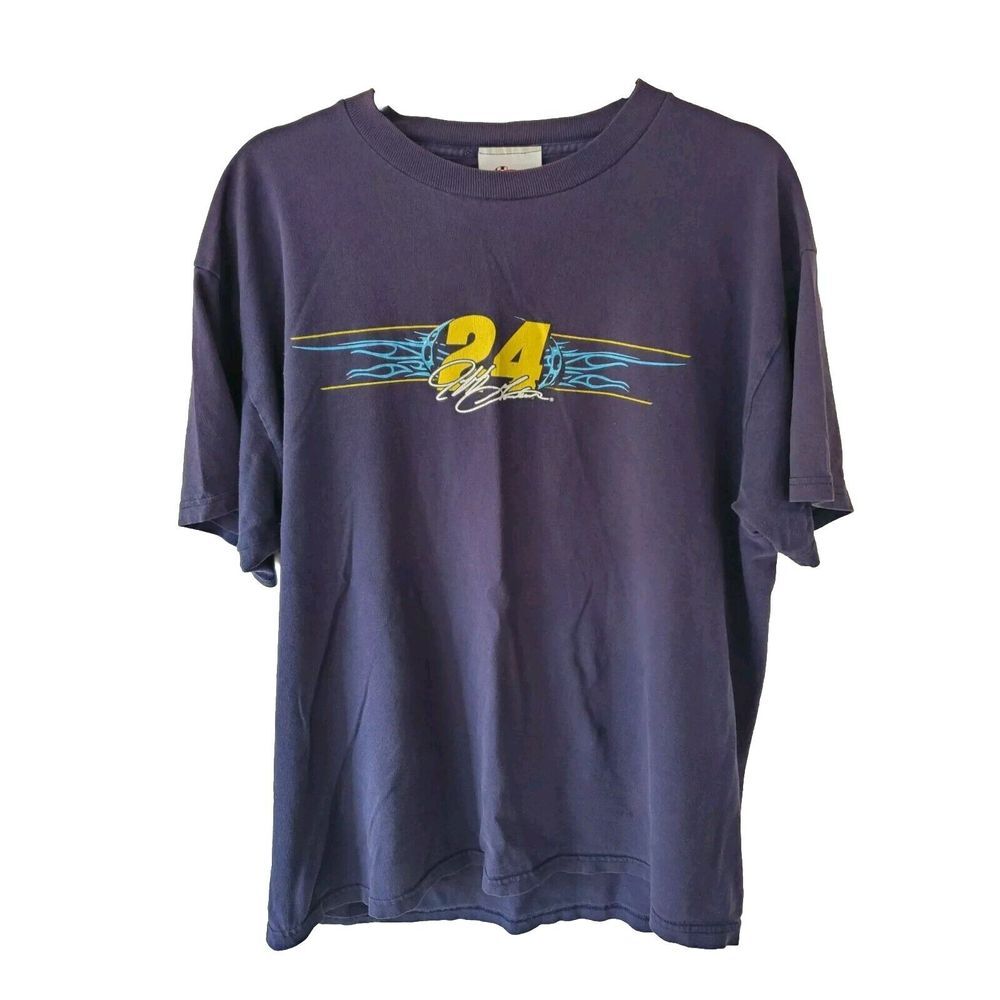Vintage NASCAR Jeff Gordon 2004‎ Hendrick 20 Yrs Large Navy Blue T-shirt